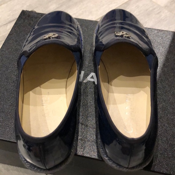 Authentic Chanel Navy Loafer - Picture 3 of 9